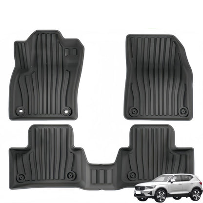 For 2024 Volvo XC40 3DCarpet TPE Car Floor Mat/Rear Trunk Mat