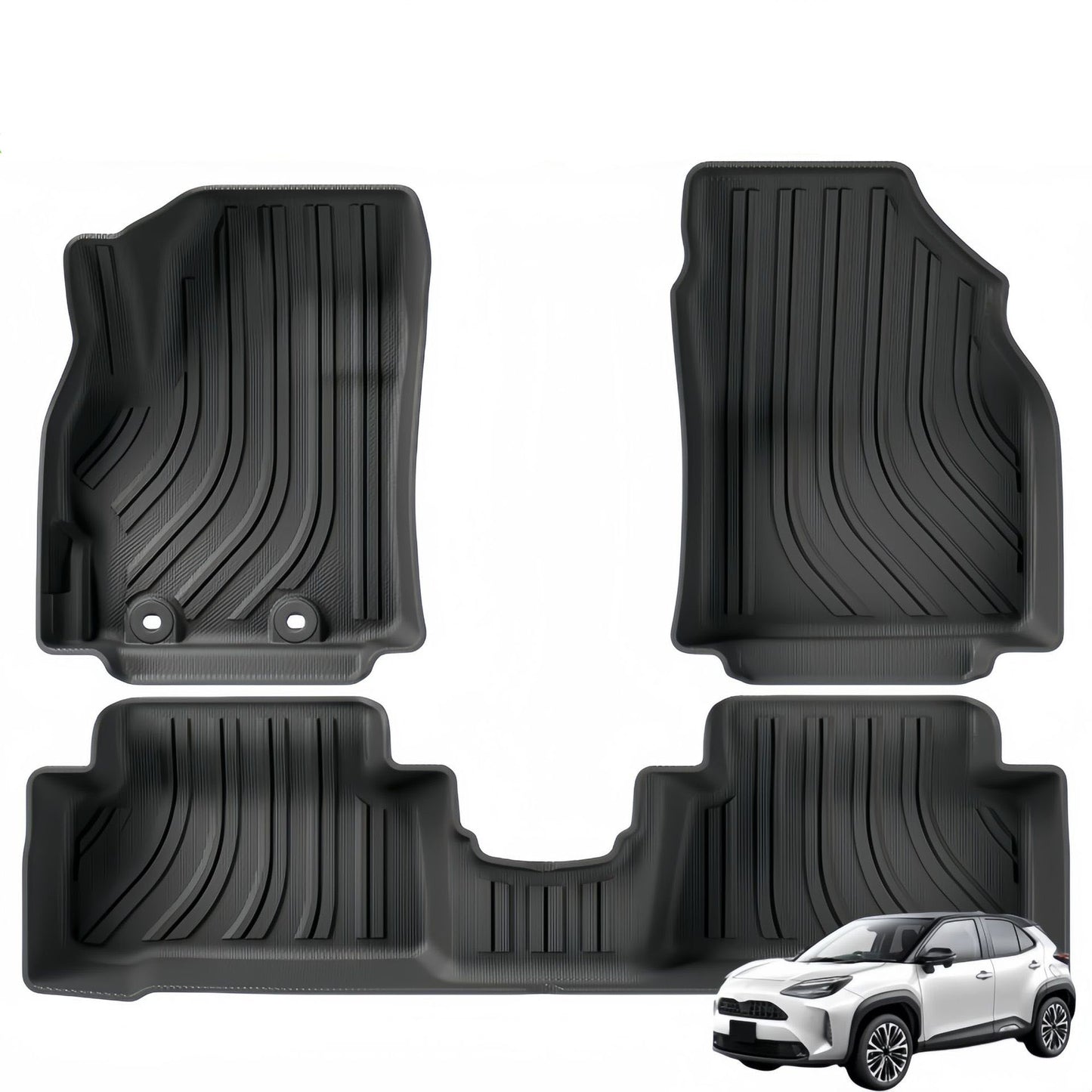For 2020-2024 Toyota YARIS Cross/Yaris TPE Car Floor Mat Rear trunk Mat