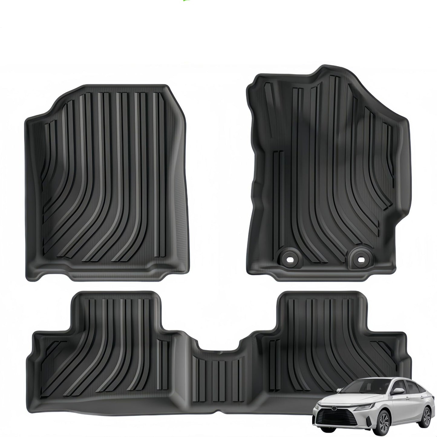 For 2020-2024 Toyota YARIS Cross LHD/RHD TPE Car Floor Mat/Rear Trunk Mat