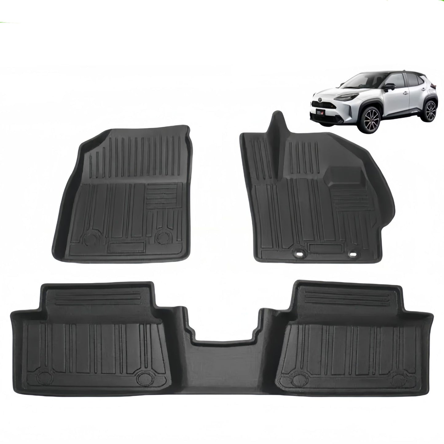 For 2020-2022 Toyota Yaris Cross waterproof Carpet 3D TPE Car Floor Mat