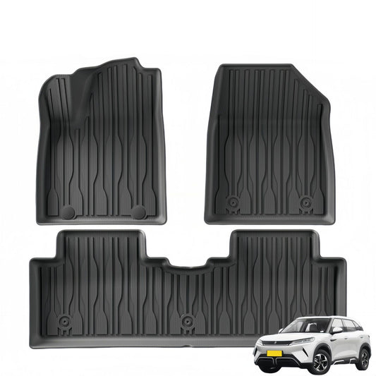 For 2024 BYD Yuan UP TPE Car Floor Mat Waterproof Trunk Mat