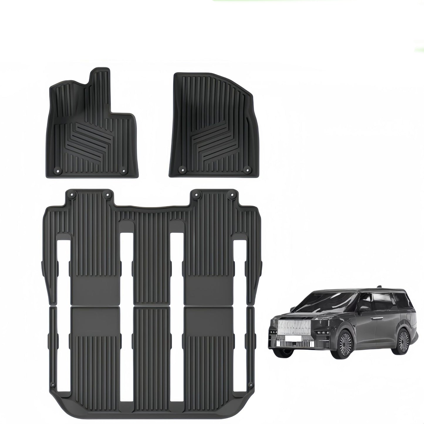 For 2022- 2024 ZEEKR 009/2025 Volvvo EM90 LHD TPE Car Floor Mat