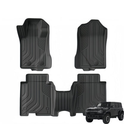 For 2021-2024 FORD Bronco 4 Doors LHD TPE Car Floor Mat/Trunk Mat