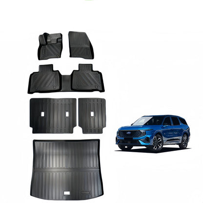 For 2023 Ford Edge Carpet TPE Car Floor Mat/Rear Trunk Mat