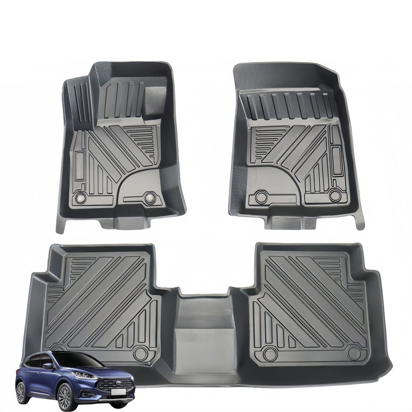 For 2020- 2024 Ford Escape LHD 3D TPE Car Floor Mat/Rear Trunk Mat