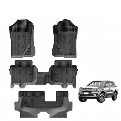 For 2022- 2024 Ford EVEREST RHD Fuel TPE Car Floor Mat/Trunk Mat
