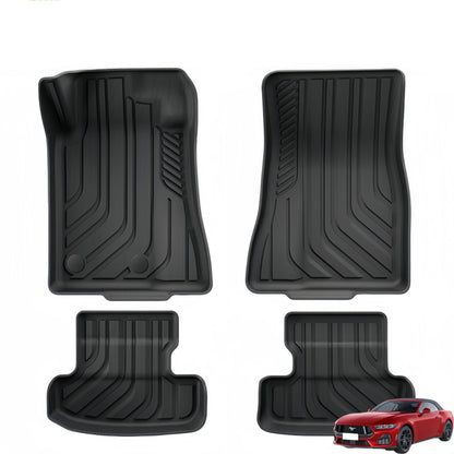 For 15-24 Ford Mustang Fuel TPE Car Floor Mat/Rear Trunk Mat
