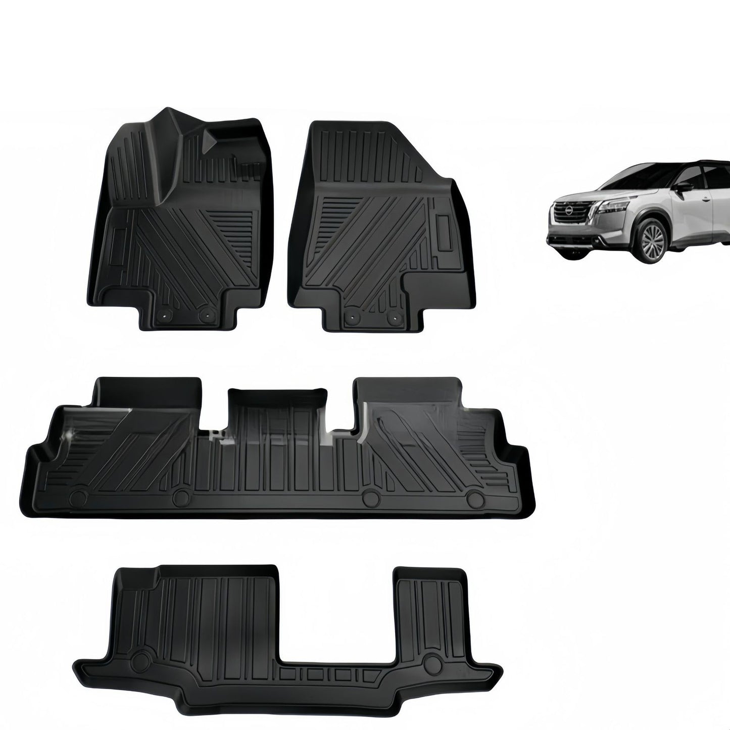 For 2023 Nissan pathfinder Durable Carpet TPE Car Floor Mat