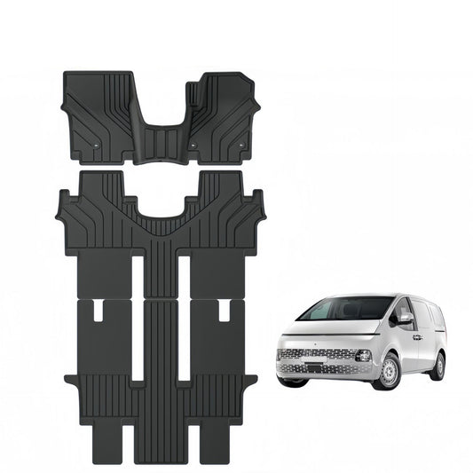 For 2023-2025 Hyundai Starex/Staria Fuel RHD TPE 3D Car Floor Mat